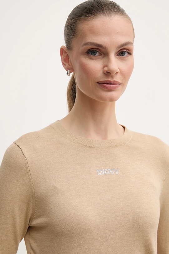 Пуловер Dkny бежов DJ5R0743