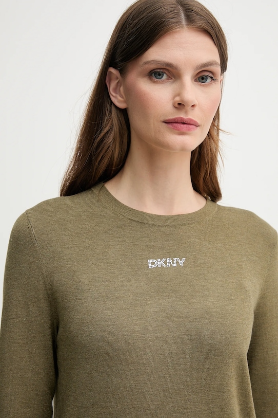 Dkny sweter zielony DJ5R0743