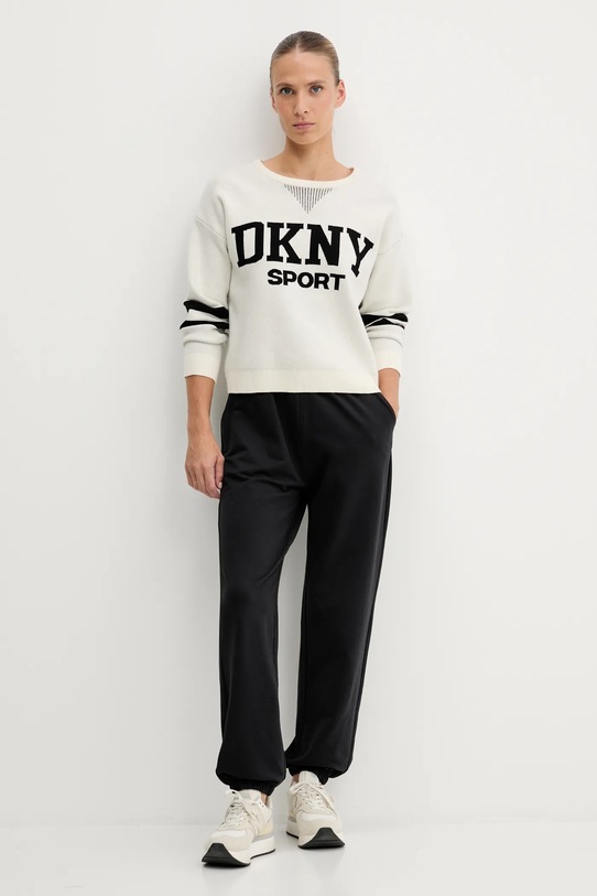 Dkny sweter DP5R0749 beżowy AW25