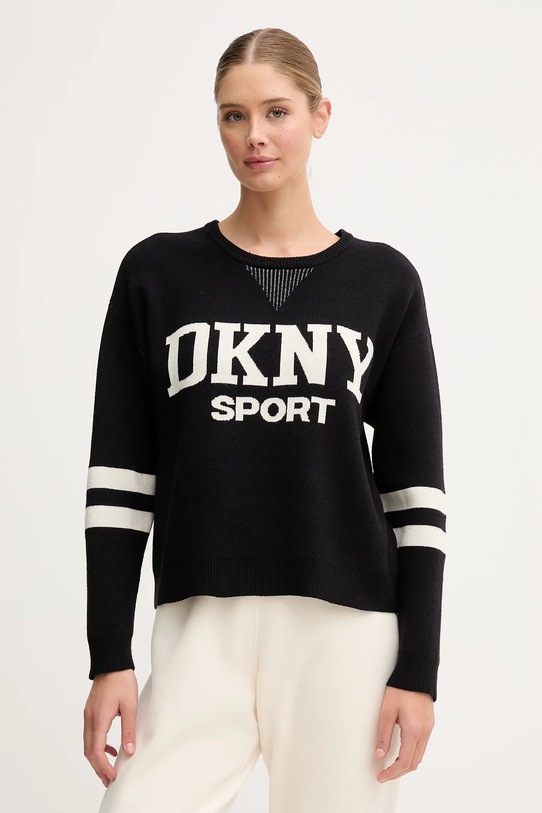 Dkny sweter pozostałe czarny DP5R0749