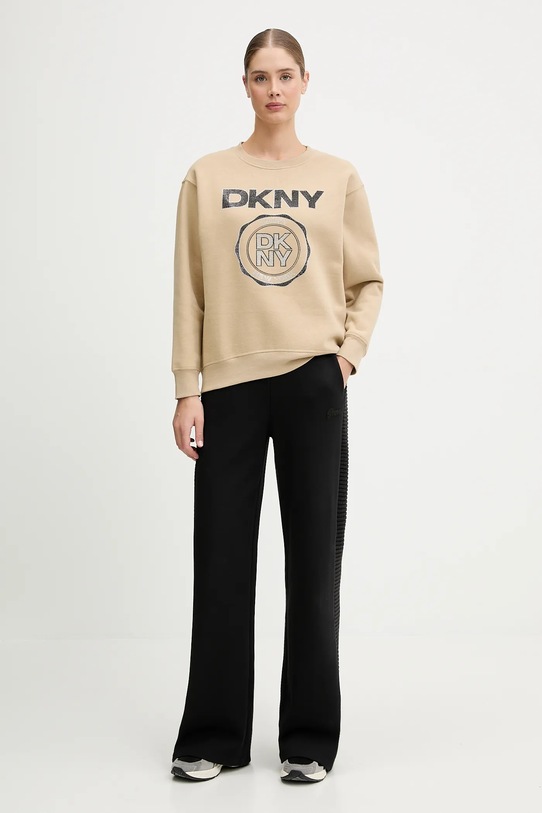 Dkny bluza DP5T1340 beżowy AW25
