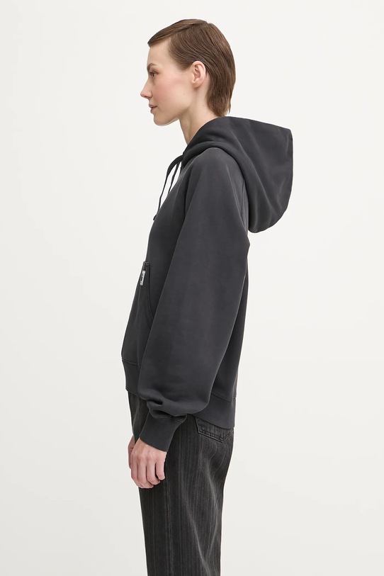Carhartt WIP bluza bawełniana W’ Hooded Hudson I035137.895F czarny AW25