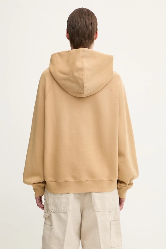 Odzież Carhartt WIP bluza bawełniana W’ Hooded Hudson I035137.07E5F brązowy