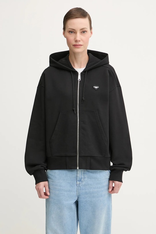Oblečení Bavlněná mikina Carhartt WIP W' Hooded Heart II Hartt I035242.89XX černá