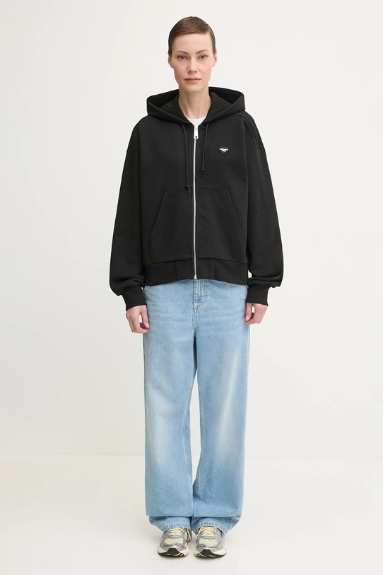 Bavlněná mikina Carhartt WIP W' Hooded Heart II Hartt I035242.89XX černá