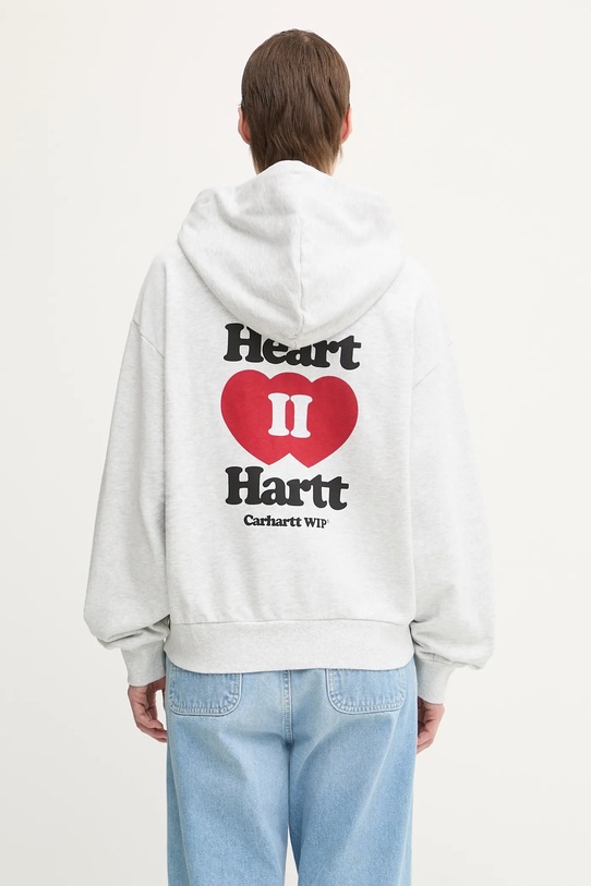 Carhartt WIP bluza bawełniana W' Hooded Heart II Hartt bawełna biały I035242.482XX