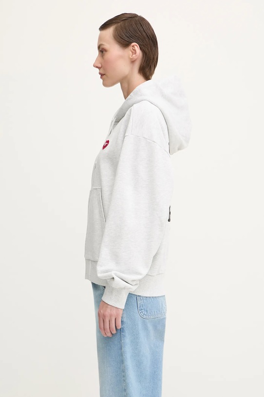 Bavlnená mikina Carhartt WIP W' Hooded Heart II Hartt I035242.482XX biela AW25