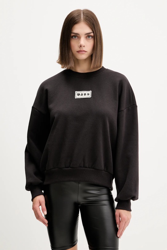 Mikina Vans nášivka černá VN000Q30BLK1