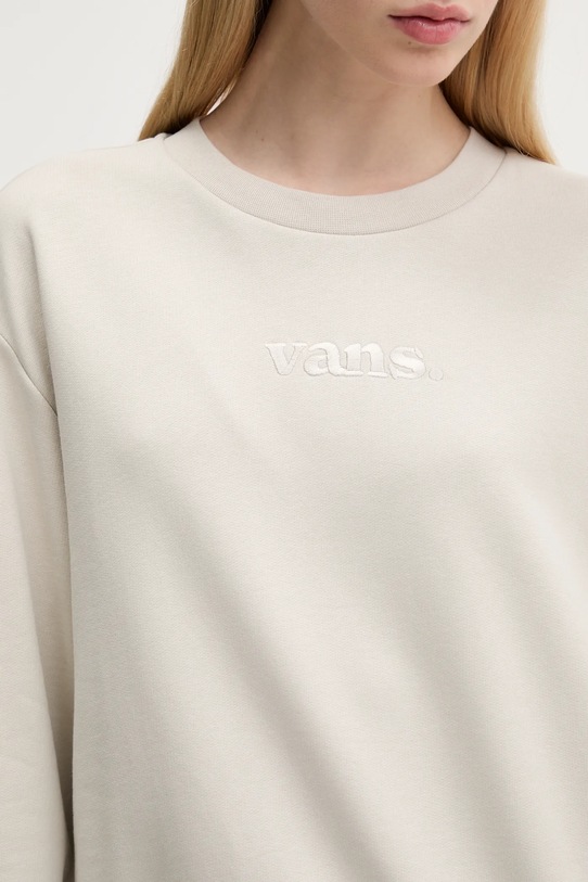 Bavlněná mikina Vans VN000RAMEN91 béžová