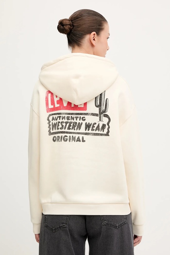 Суичър Levi's с качулка бежов 001B6.0004