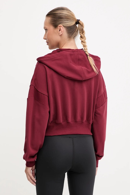 Odzież New Balance bluza bawełniana WJ51506MHB bordowy