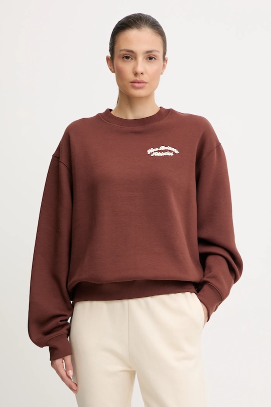 Odzież New Balance bluza WT53516ROK brązowy