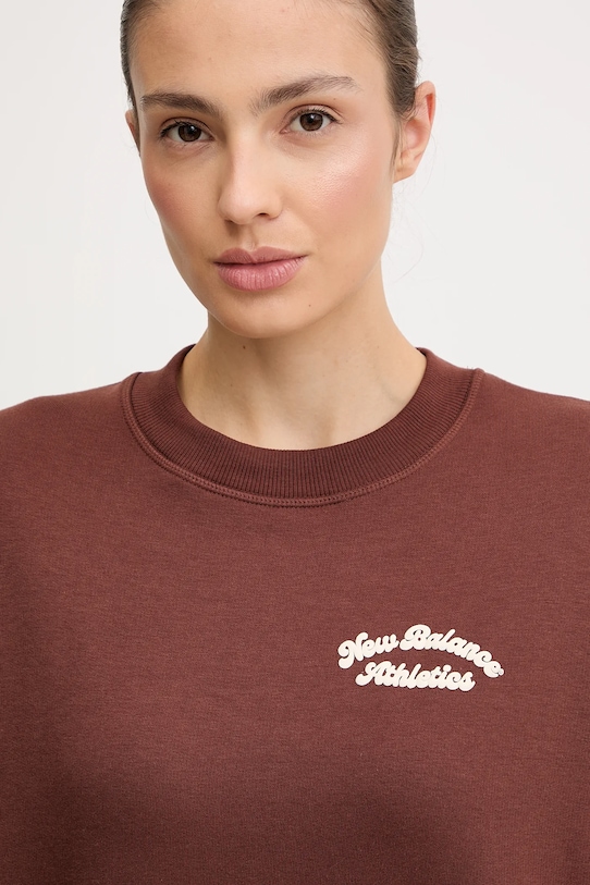 New Balance bluza brązowy WT53516ROK