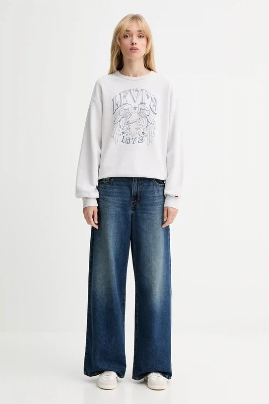 Mikina Levi's A7288.0100 sivá AW25