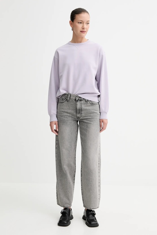 Levi's bluza bawełniana A8789.0021 fioletowy AW25