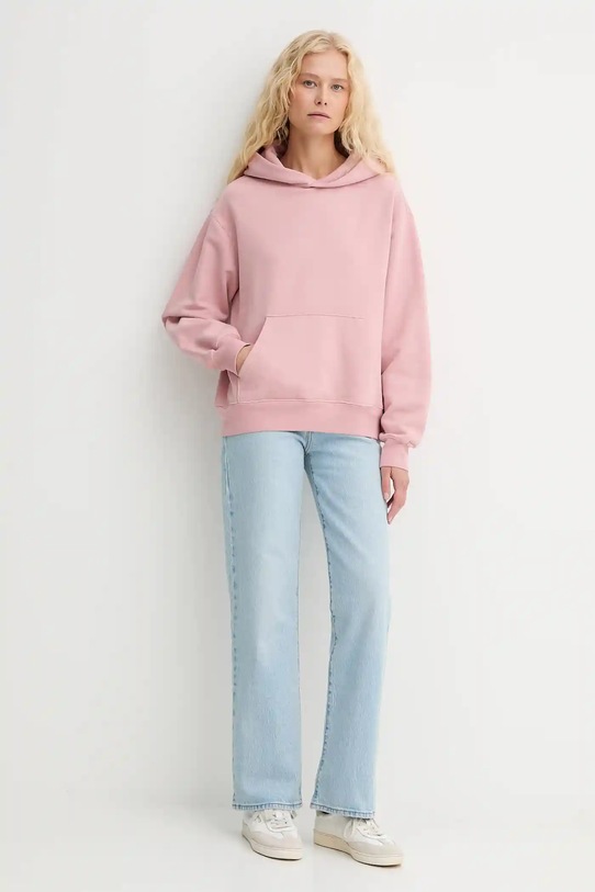 Bombažen pulover Levi's A8790.0017 roza AW25