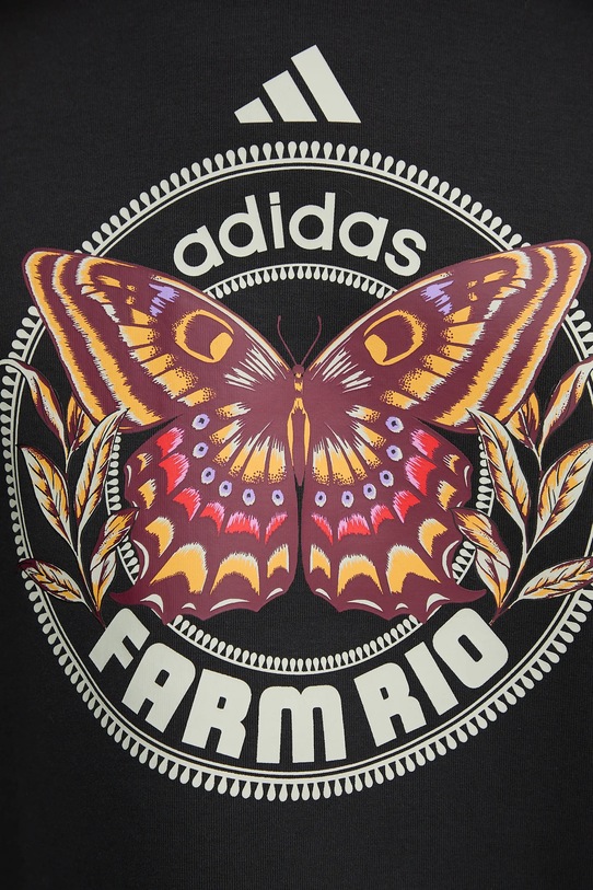 Μπλούζα adidas x Farm Rio JL8607 μαύρο