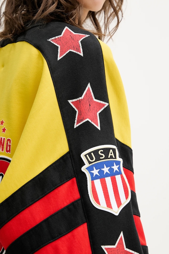 adidas Originals bluza bawełniana Cycling Crew JW0147 żółty