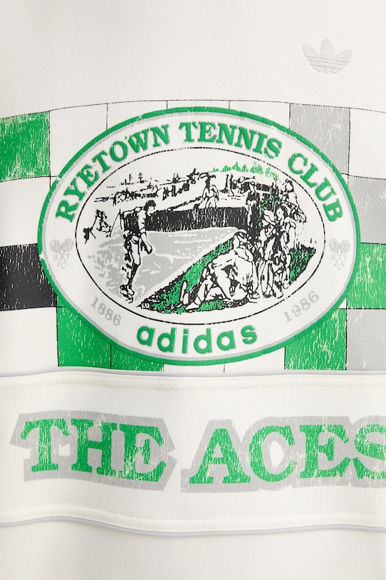 adidas Originals bluza bawełniana Court Crew JW0149 beżowy