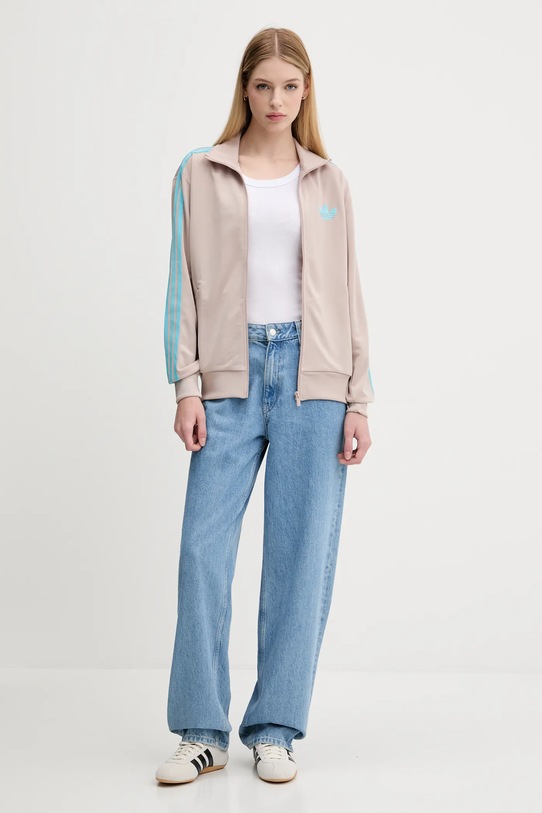Μπλούζα adidas Originals Firebird JX7864 καφέ AW25