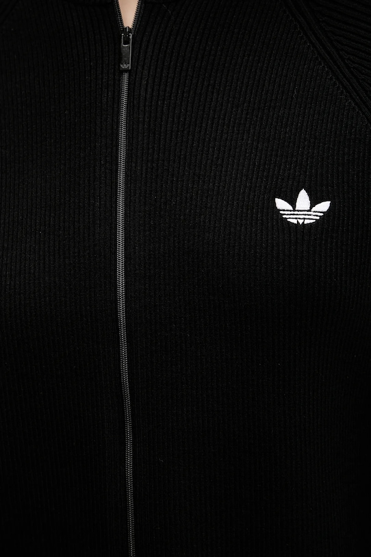 adidas Originals cardigan Slim Knit Tt JY2597 negru