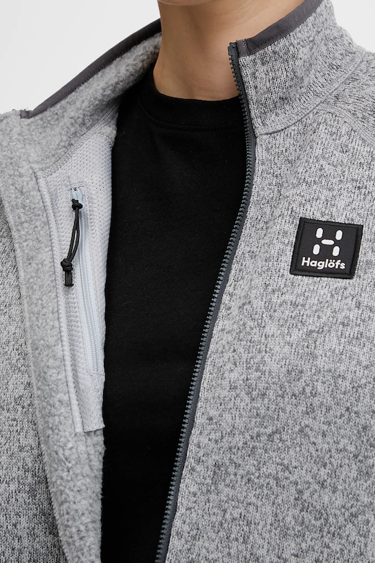 Outdoorová mikina Haglöfs Risberg 607384 sivá