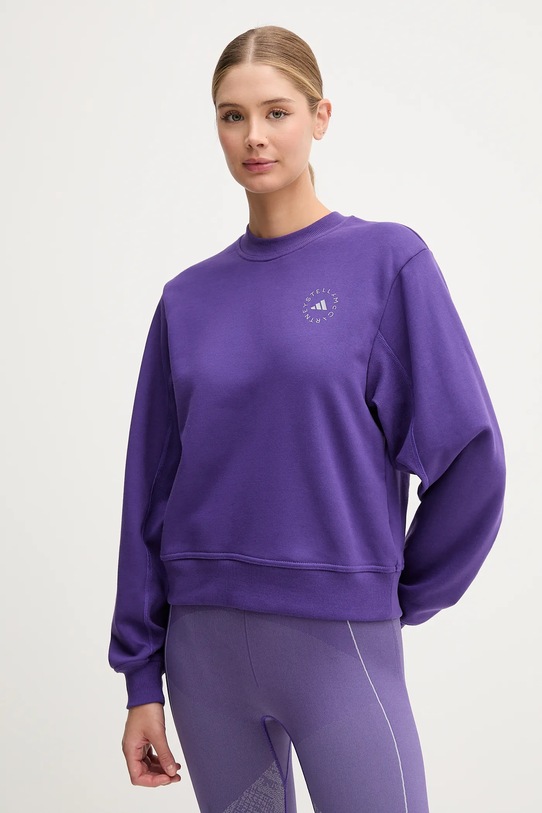 Φούτερ προπόνησης adidas by Stella McCartney μωβ JW4691