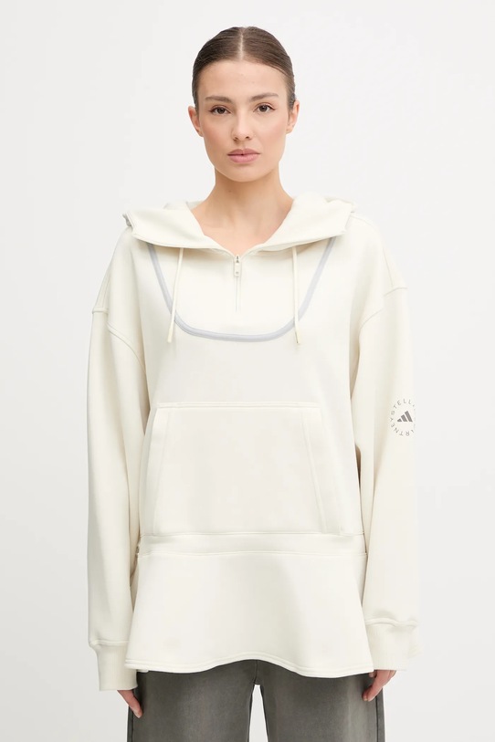 adidas by Stella McCartney hanorac de antrenament uni bej JX9108