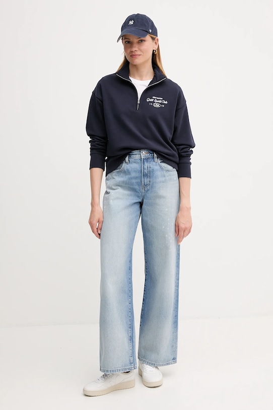 Gant bluza bawełniana 4204215 granatowy AW25