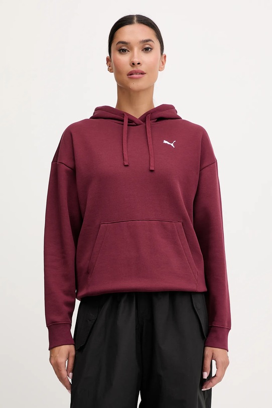 Puma bluza z kapturem bordowy 682385.