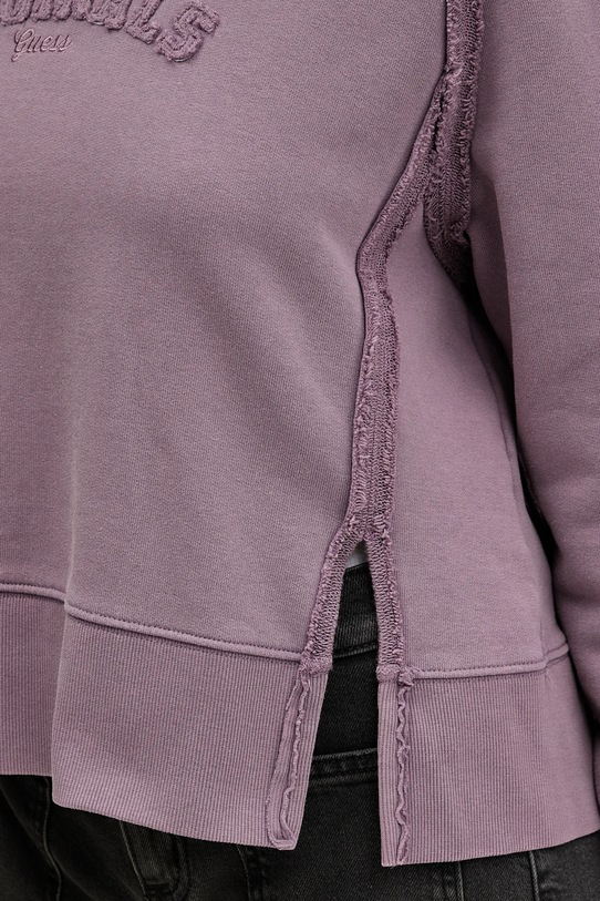Guess Originals bluza bawełniana W5BQ27.KCPR1 fioletowy