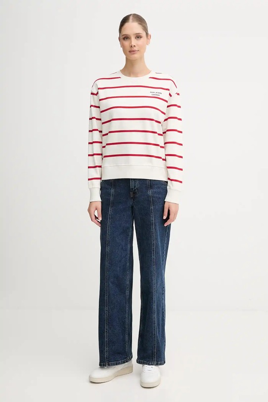 Bavlnená mikina Pepe Jeans PL5800020 béžová AW25