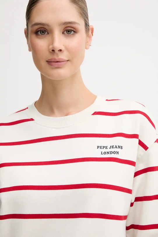 Bavlnená mikina Pepe Jeans béžová PL5800020