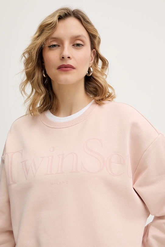 Twinset bluza bawełniana pomarańczowy 252TT2330
