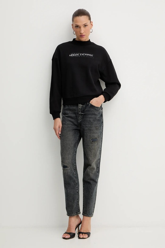 Armani Exchange bluza bawełniana XW000787.AF16141 czarny AW25