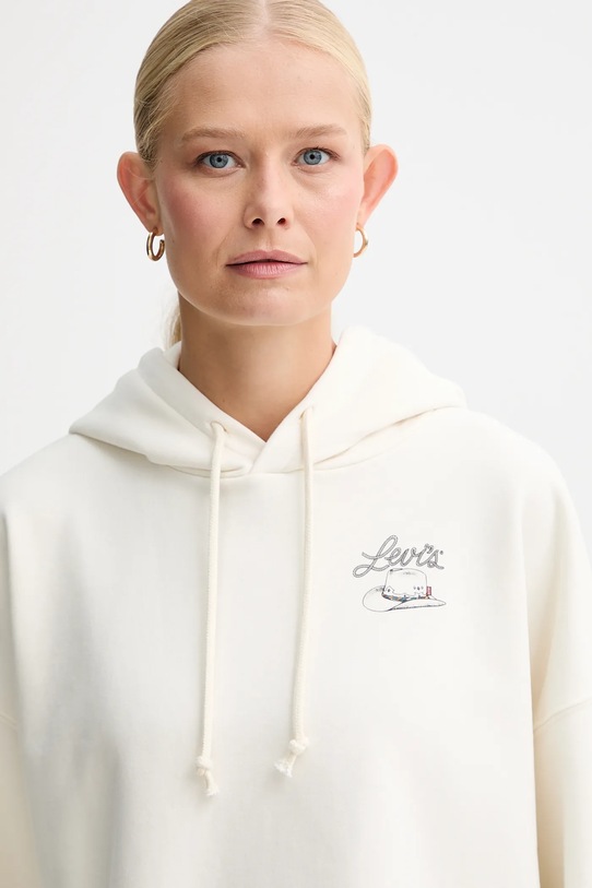 Levi's bluza bawełniana beżowy A9414