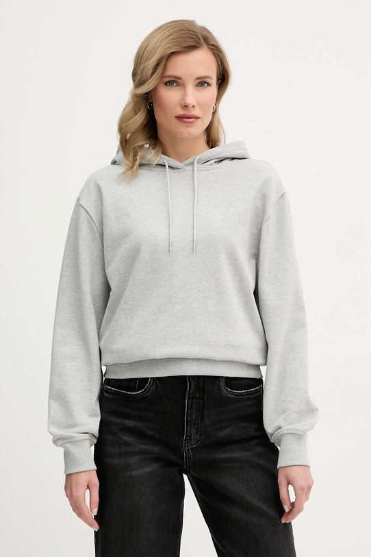 Calvin Klein Jeans bluza z kapturem szary LV047C224G
