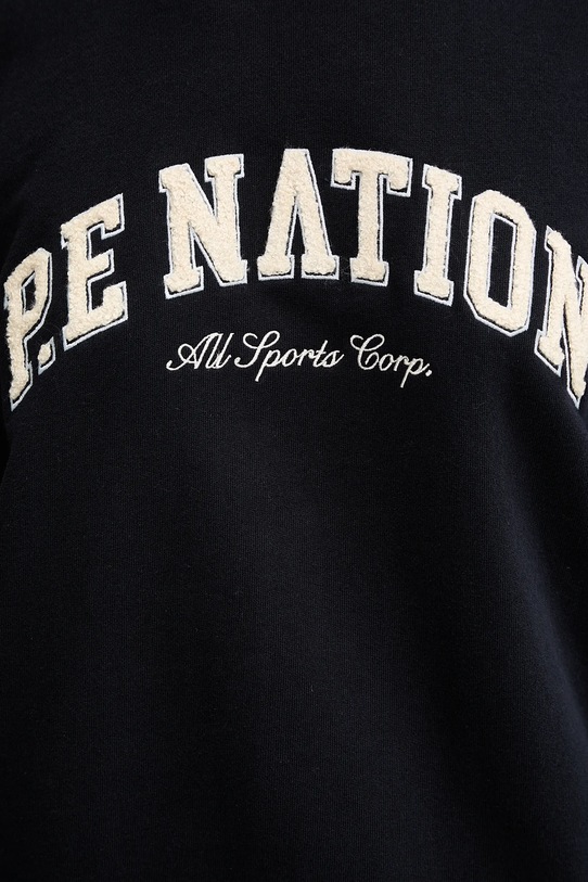 P.E Nation bluza bawełniana Heritage granatowy 253F115