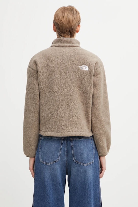 Дрехи Поларен суичър The North Face Fleeski 1/4 zip NF0A88Z3BOW1 кафяв