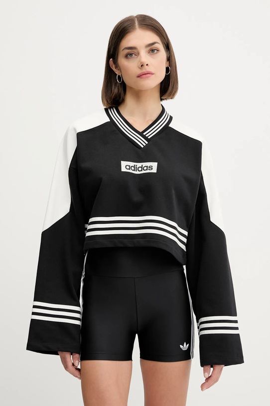 Кофта adidas Originals Crew Sweatshirt візерунок чорний JW7273