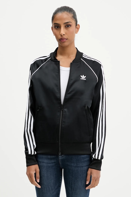 Кофта adidas Originals SST SATIN без капюшона чёрный JZ6733