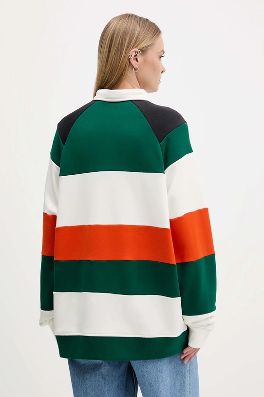 Odzież adidas Originals bluza bawełniana MIAMI LS CREW KF2329 zielony