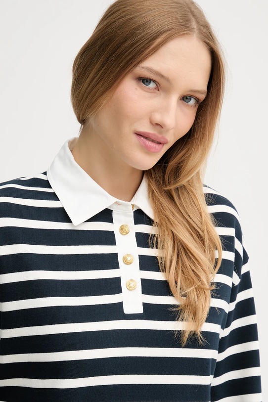 Tommy Hilfiger hanorac de bumbac bleumarin WW0WW47457