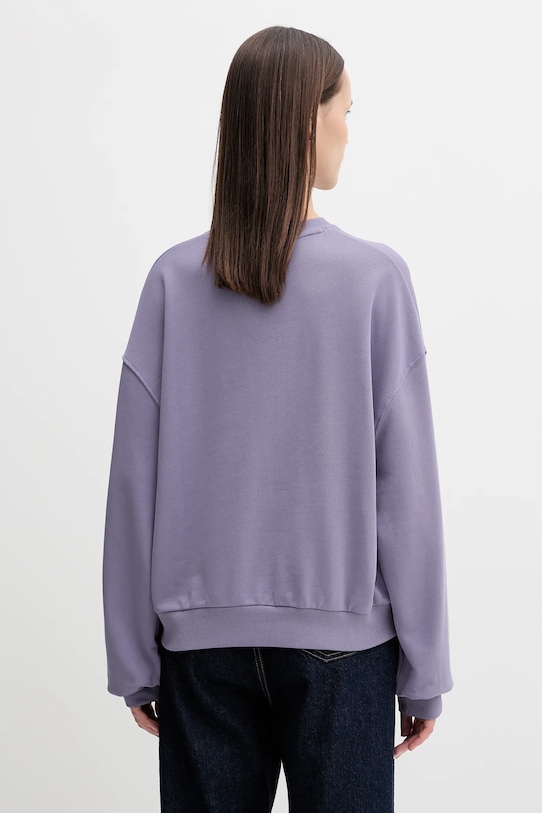 Ρούχα Βαμβακερή μπλούζα Tommy Hilfiger WW0WW48269 μωβ