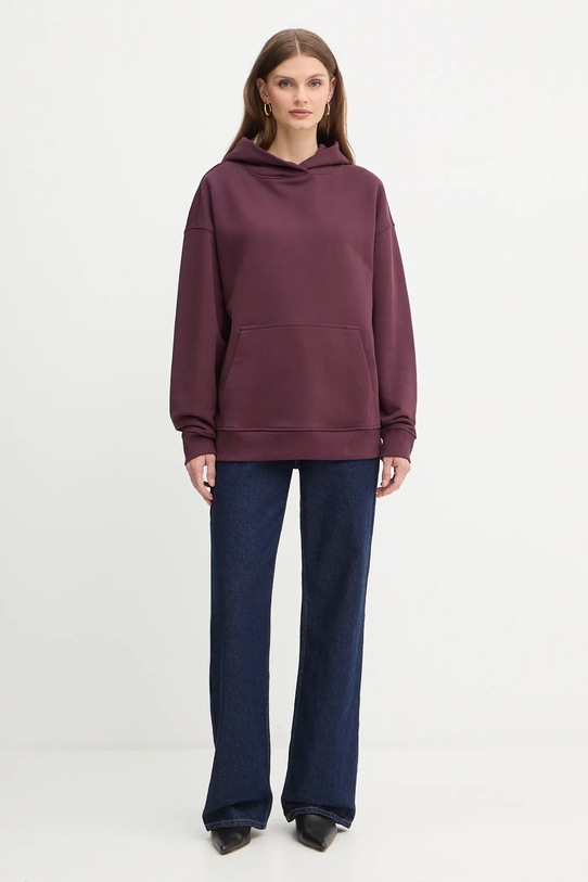 Βαμβακερή μπλούζα MAX&Co. 2528926022200 μωβ AW25