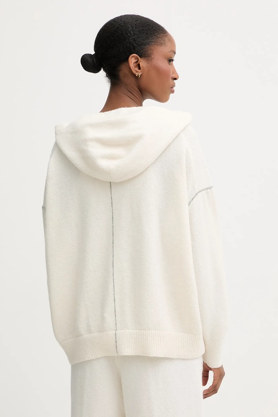 Odzież Calvin Klein Underwear sweter z domieszką wełny LV00QS7568 beżowy