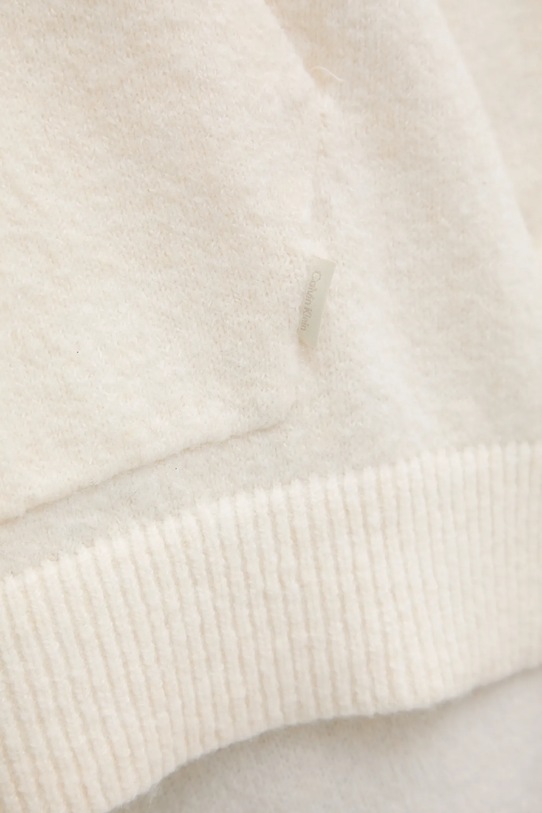 Calvin Klein Underwear sweter z domieszką wełny LV00QS7568 beżowy