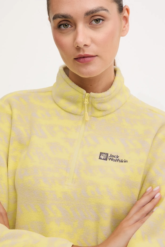 Odzież Jack Wolfskin bluza outdoorowa BIG SKY A65449 żółty