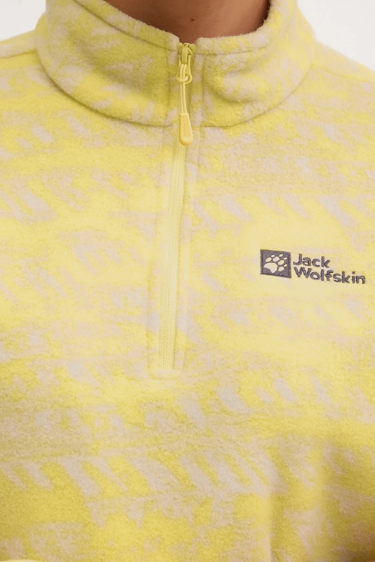 Jack Wolfskin bluza outdoorowa BIG SKY żółty A65449