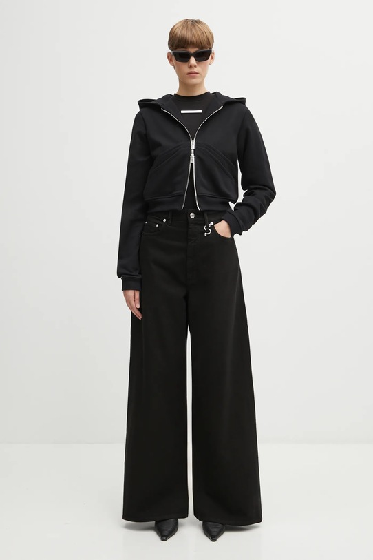 Heliot Emil bluza bawełniana AW25.W.13.085.BLK01 czarny